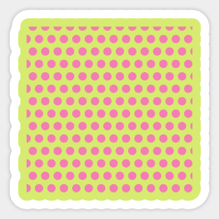 Pink polka dot Sticker